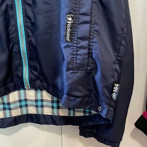 Kidrobot Navy Blue & Plaid Windbreaker (184) Sz LG - Picture 6 of 14